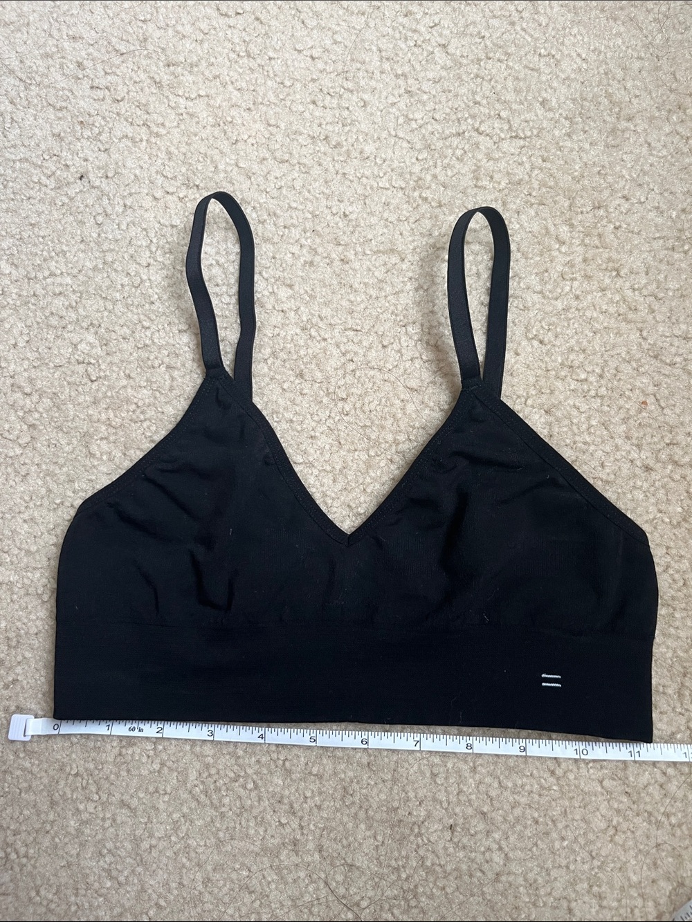 BRANWYN Essential Bralette Merino Wool Black S